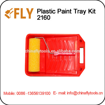 Kit de bac à peinture en plastique rouge